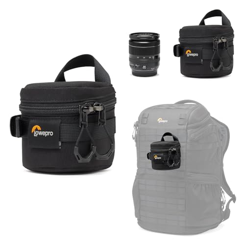 Lowepro ProTactic LCS 8 x 8 III Camera Lens Case, Camera Lens Pouch Bag, fits 50mm F/1.8, for DSLR and Mirrorless Cameras, Vol-0.3L Dim: 3.15x3.15x3.15in, Camera Bag, for Photographer/Videographer - Image 1