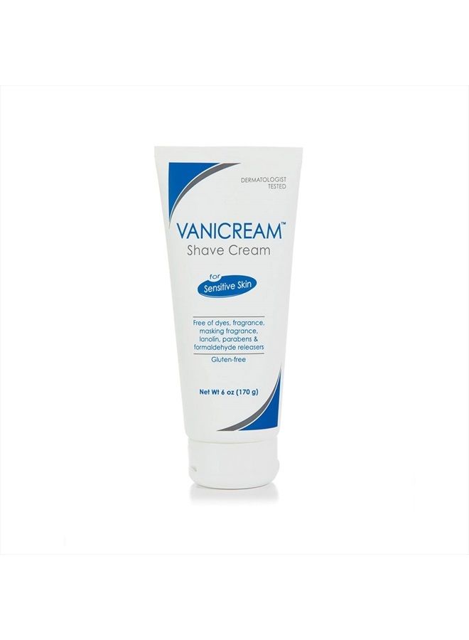Vanicream Shave Cream | Fragrance, and Gluten Free | For Sensitive Skin | 6 Ounce - Image 1