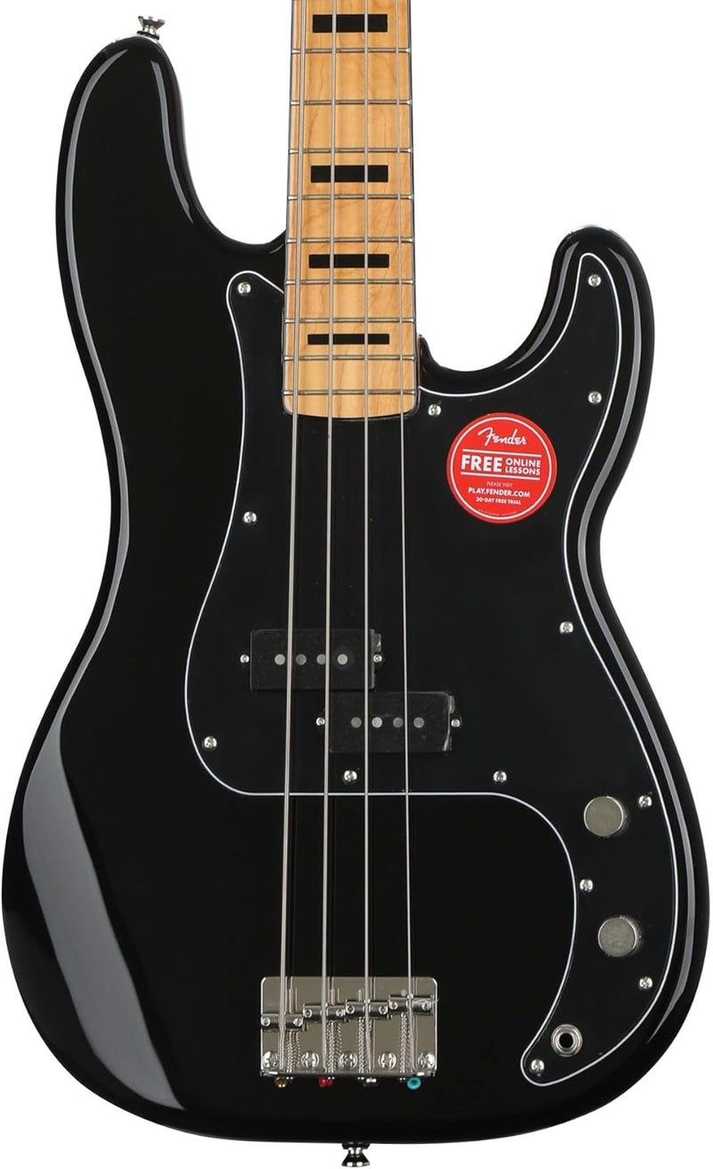 FENDER سكوير كلاسيك فايب 70s بريسجن باس - أسود - Image 4