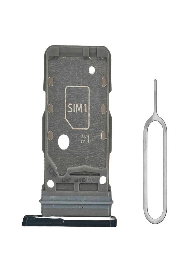 MEEFIX SIM Card Tray Replacement for Samsung Galaxy for S21 Ultra and S21 Plus - for Models SM-G998B, SM-G996 - Includes SIM Eject Pin Tool and Waterproof Rubber Seal (Black) - Image 1