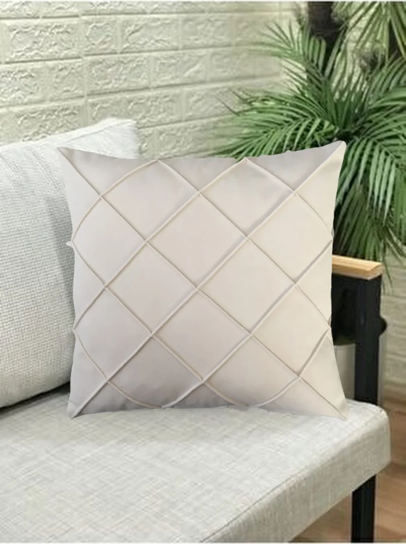 Nisahometeks Stain Resistant Erasable Quilted Throw Pillow Case