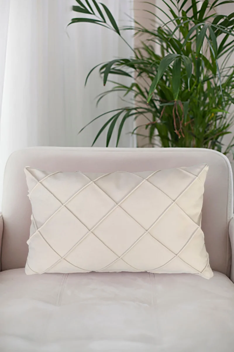 Nisahometeks Stain Resistant Erasable Quilted Throw Pillow Case