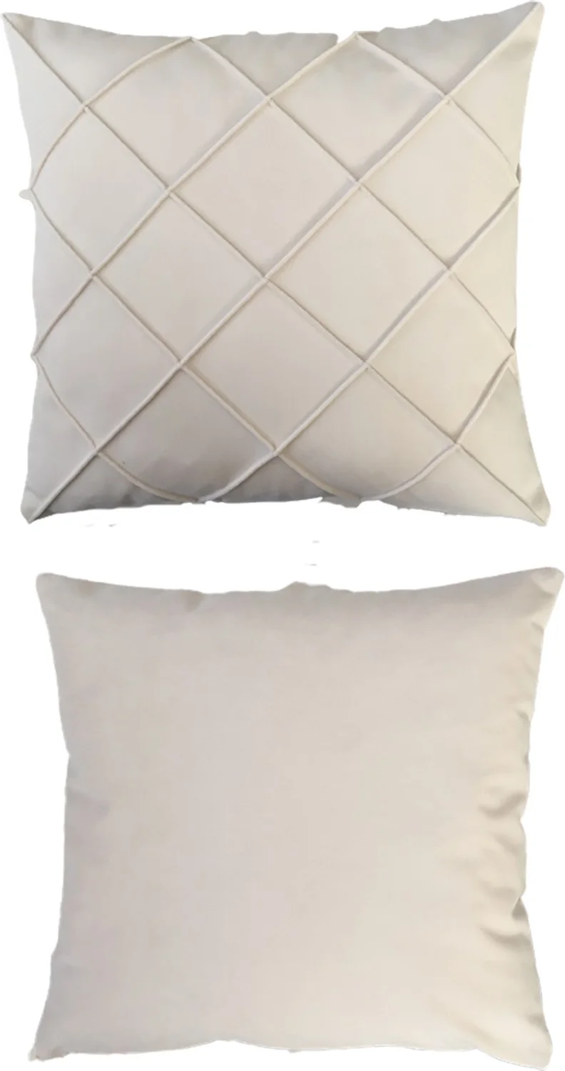 Nisahometeks Stain Resistant Erasable Quilted Throw Pillow Case