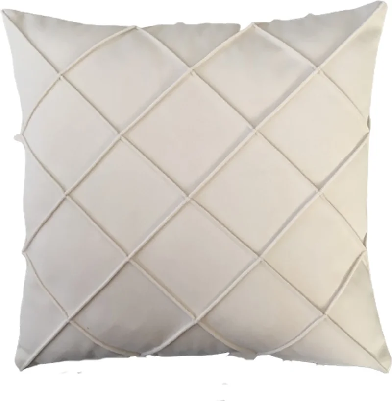 Nisahometeks Stain Resistant Erasable Quilted Throw Pillow Case