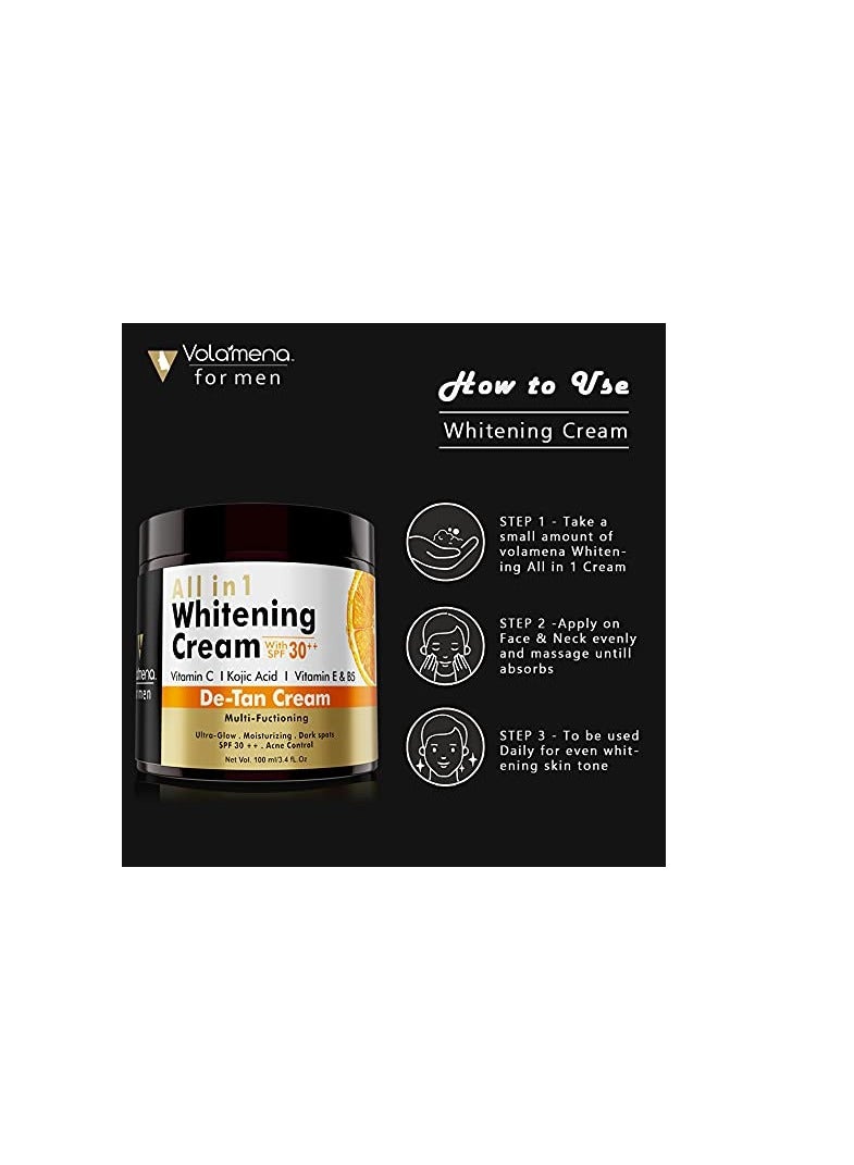 VOLAMENA WITH DEVICE All in 1 men Whitening Face Cream with goodness of Vitamin C 100ml - Image 5