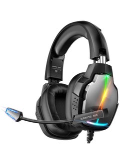 Tatybo Gaming Headset for PS4 PS5 Xbox One, PS4 Headphones Stereo Sound with Noise Cancelling Microphone, 90° Rotating Headset for PC, Laptop, Switch