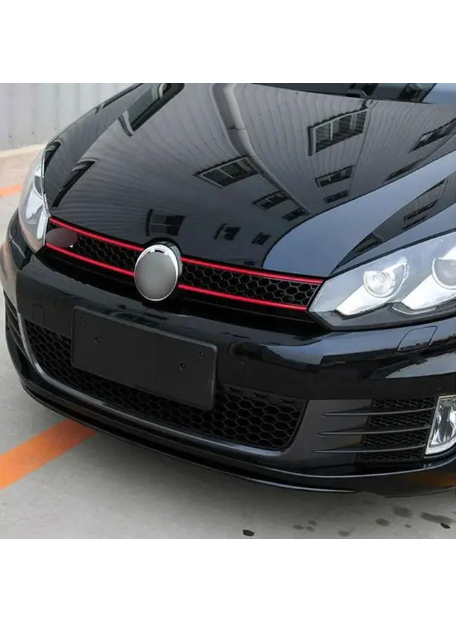 Red Reflective Car Sticker Strip For Front Hood Grille Decoration Fit VW Golf 6 7 - Image 1