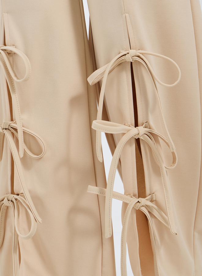 Styli High Rise Split Hem Wide Leg Pants  - Image 3