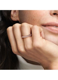PANDORA Pandora Signature I-D Pavé Ring, Size 58  - Image 3
