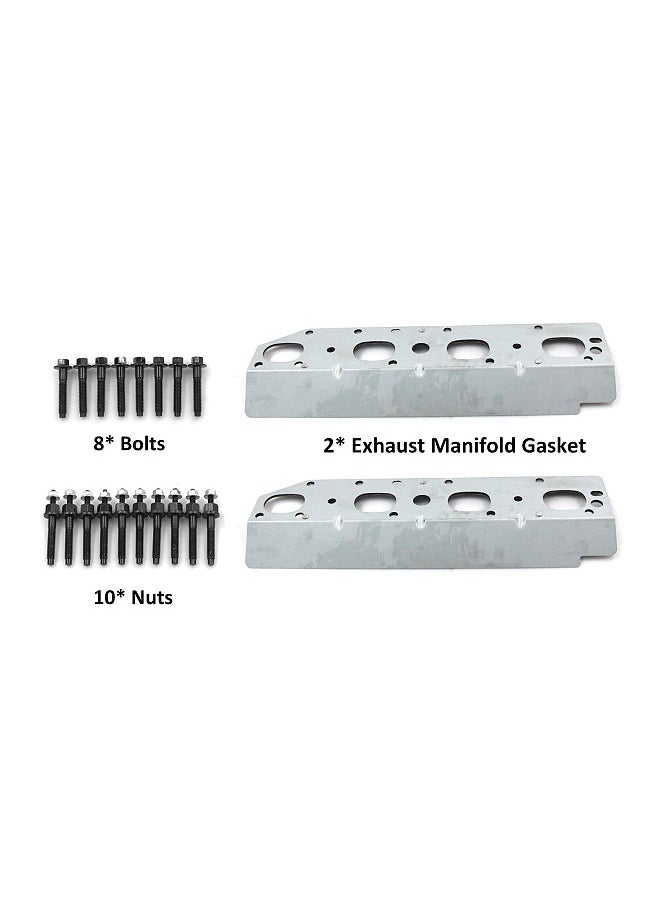 Generic - Exhaust Manifold Gasket Sets and Bolts Nuts Replacement for Dodge 2009-2020 5.7L V8 Engines - Image 1
