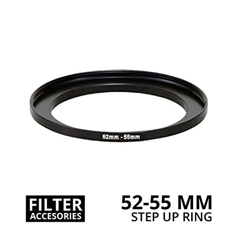 FotoCart Lens Step Up Filter Ring Stepping Adapter Metal (52-55mm) - Image 2