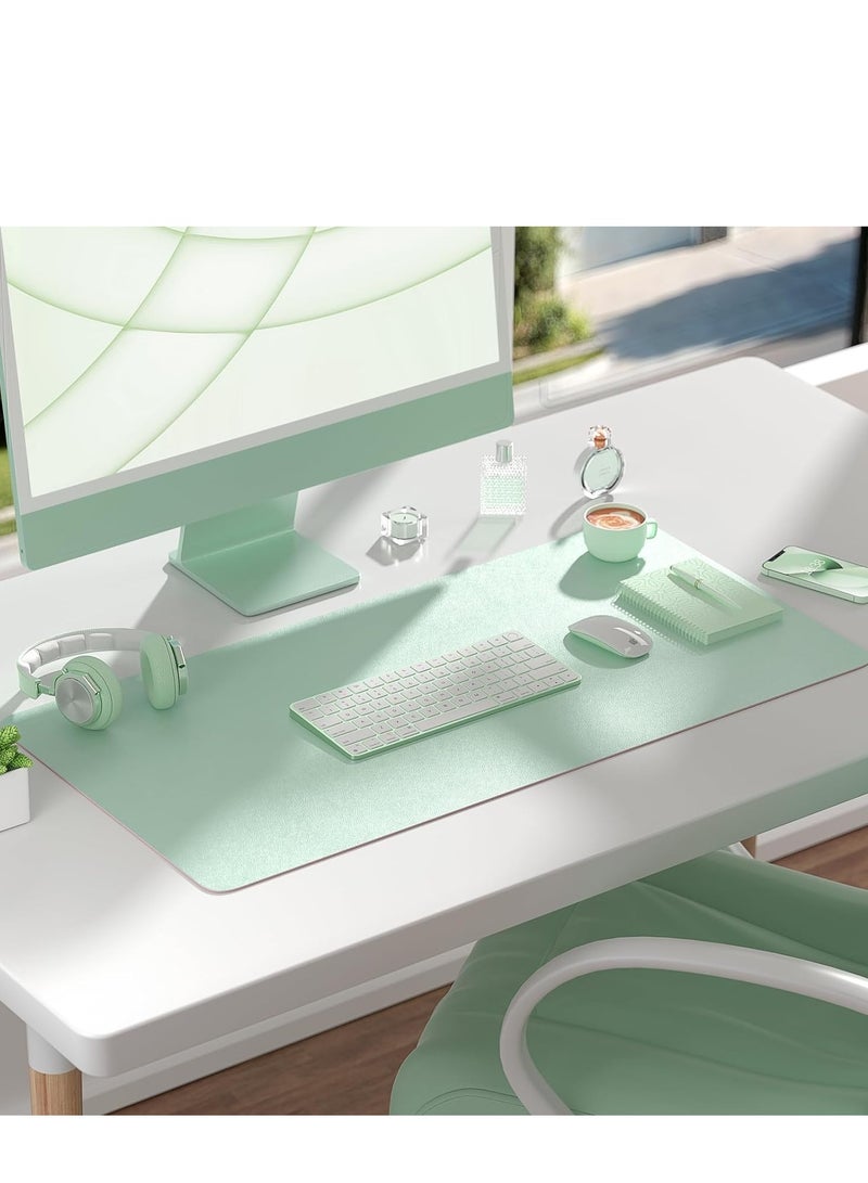 Aurrako Leather Desk Mat Pad Protector,80x40cm Large Office Mouse Pad,Non-Slip PU Desk Blotter, Laptop Desk Pad, Waterproof Desk Writing Pad for Gaming Office and Home - Image 3