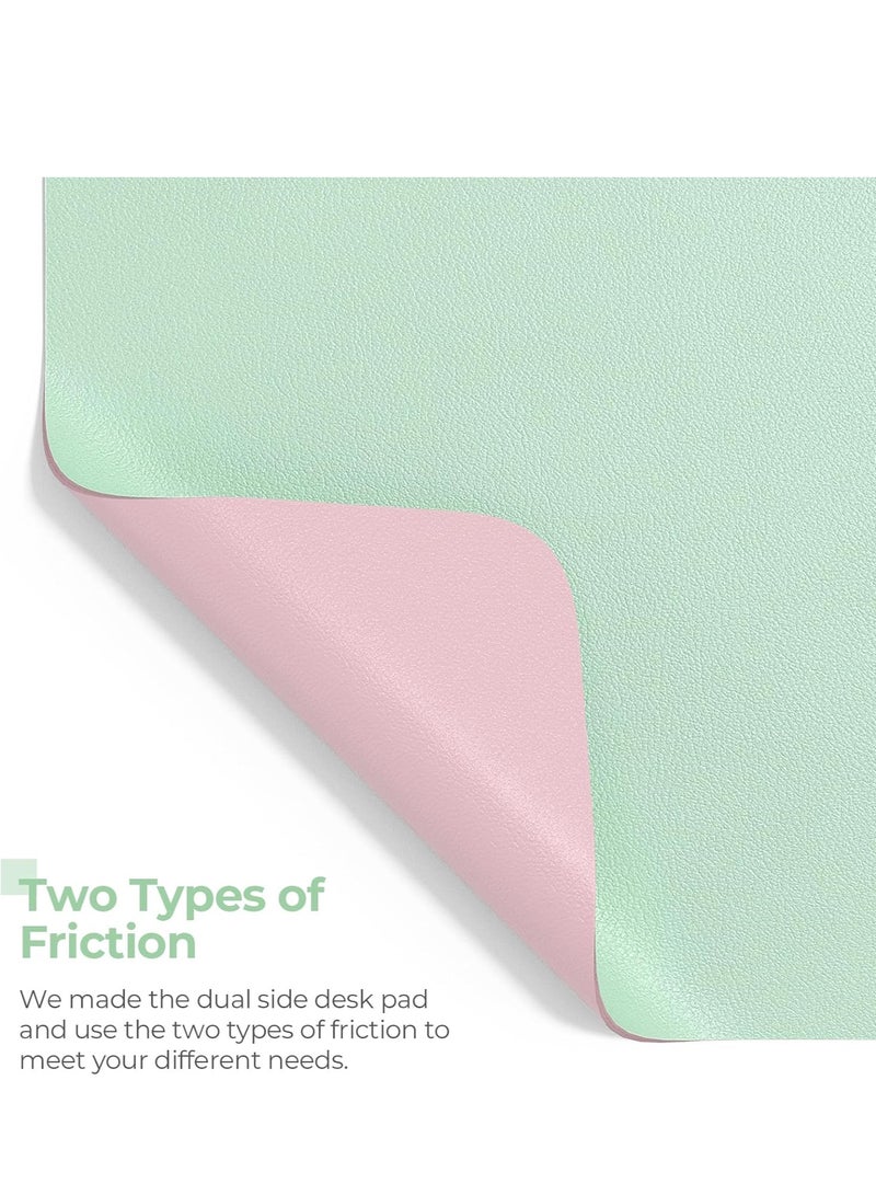 Aurrako Leather Desk Mat Pad Protector,80x40cm Large Office Mouse Pad,Non-Slip PU Desk Blotter, Laptop Desk Pad, Waterproof Desk Writing Pad for Gaming Office and Home - Image 5