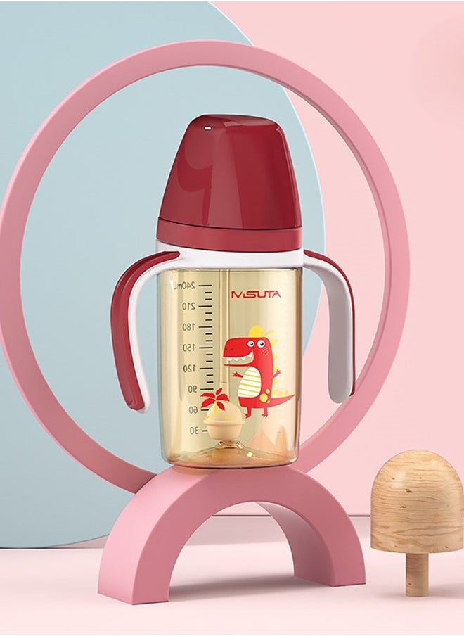 kiddoz 240Ml Baby Water Drinking Bottle With Anti-Choke Valve, With Handle  - Image 4