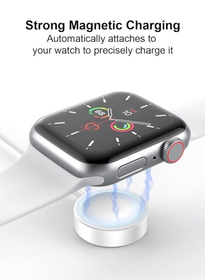 Topleo Fast Charging USB C Watch Charger Cord Compatible for Apple Watch, Magnetic Watch Charging Cable Compatible for Watch Series 9/8/7/Ultra/Ultra2/SE2/6/5/4/3/2/1/SE1, Type C Cord, 1M - Image 5