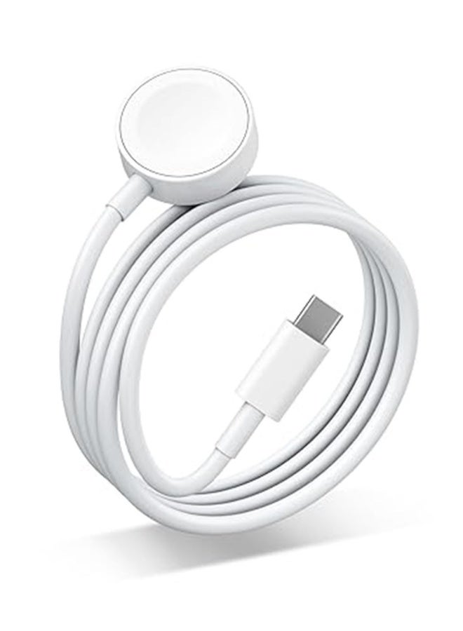 Topleo Fast Charging USB C Watch Charger Cord Compatible for Apple Watch, Magnetic Watch Charging Cable Compatible for Watch Series 9/8/7/Ultra/Ultra2/SE2/6/5/4/3/2/1/SE1, Type C Cord, 1M - Image 2
