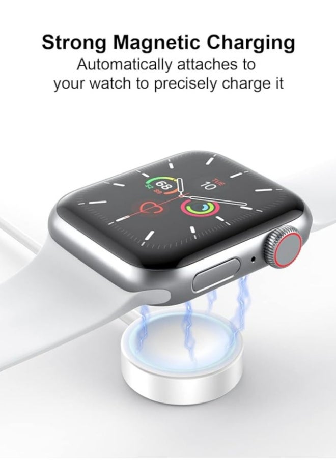 Fast Charging USB C Watch Charger Cord Compatible for Apple Watch, Magnetic Watch Charging Cable Compatible for Watch Series 9/8/7/Ultra/Ultra2/SE2/6/5/4/3/2/1/SE1, Type C Cord, 1M