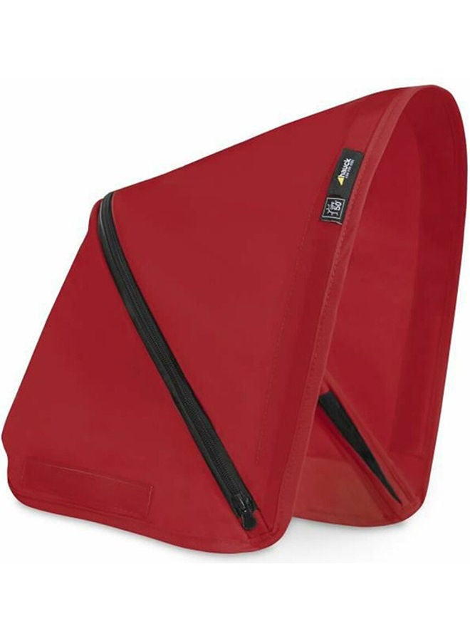 hauck Sun Canopy For Pushchair Swift X, Upf 50 +, 3 Zones With Ventilation Outlets, Individual Summer Look, Easy To Install, Red - Image 1