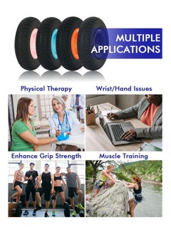 KASTWAVE Grip Strength Tranier and Finger Excerciser Adjustable Level Resistance Finger Trainer Exercise Ring Silicone Rings for Muscle Training Sports Rock Climbing Fitness  - Image 5