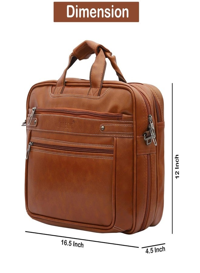 BILL BOND Prime Laptop Bags for Men Office Use | Mobile & Pen Compartment with Multiple Organizers | PU Leather | Professional Office Bag for Man & Women - Image 5
