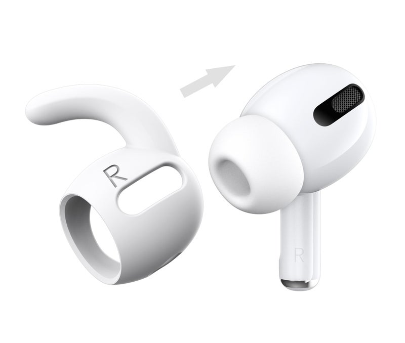 Proof Labs 3 Pairs for AirPods Pro 1st Gen Ear Hooks Covers [Added Storage Pouch] Accessories Compatible with Apple AirPods Pro Generation 1 (White) - Image 5