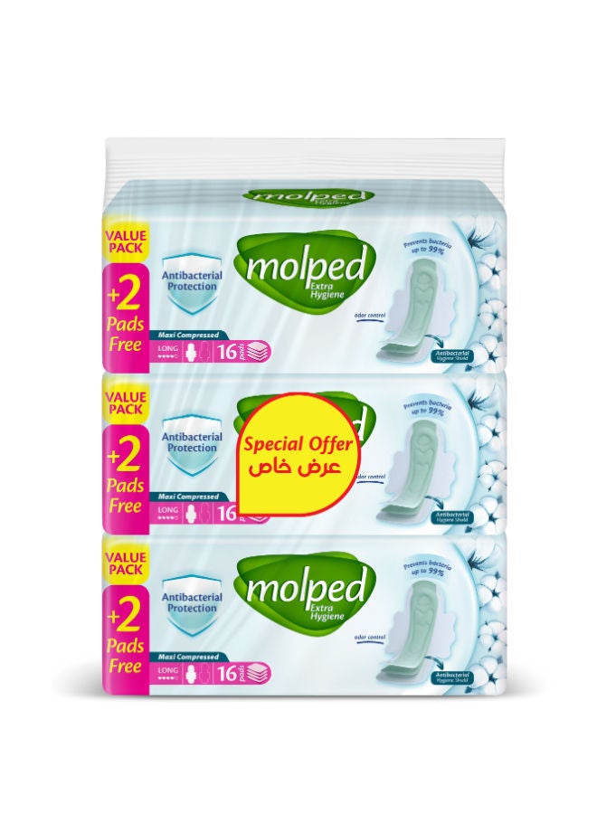 Extra Hygiene - Bundle Pack - Long - (16X3) Pads