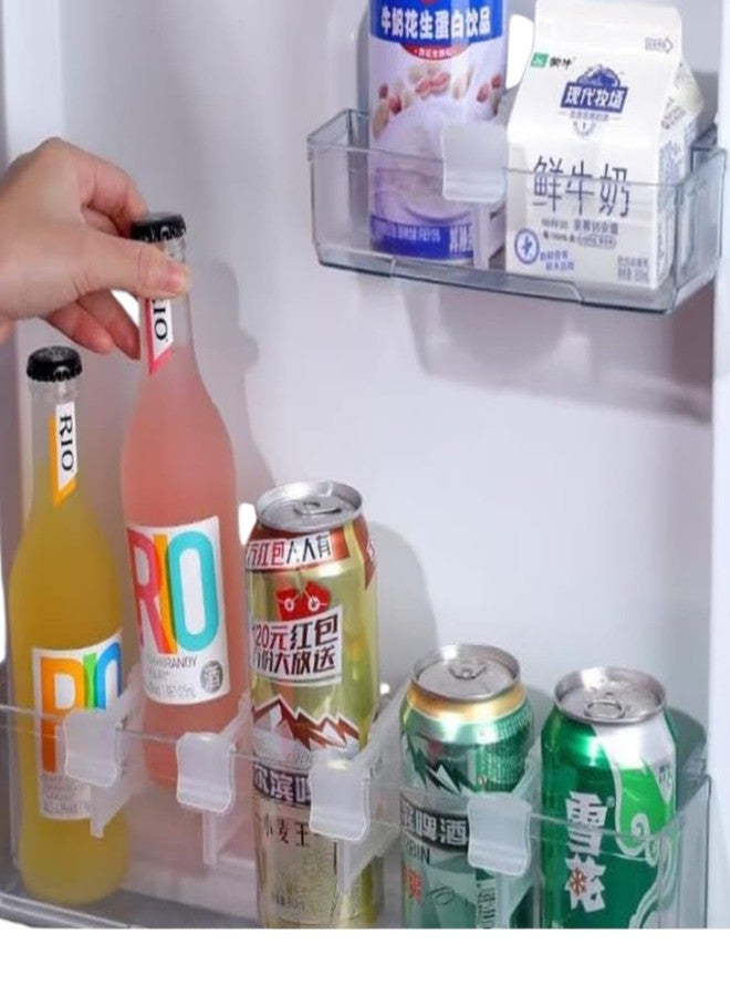 ONE POINT COLLECTIONS Adjustable Fridge Drawer Dividers Clips | Refrigerator Shelf Partition Organizer | Kitchen Storage Separator Clips for Fridge & Cabinets - Image 4
