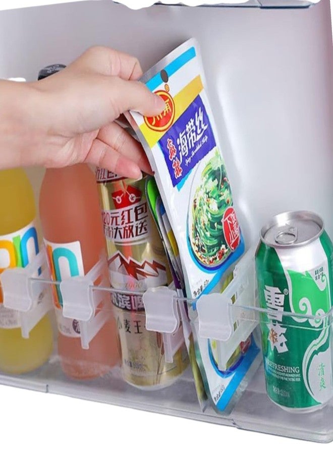 ONE POINT COLLECTIONS Adjustable Fridge Drawer Dividers Clips | Refrigerator Shelf Partition Organizer | Kitchen Storage Separator Clips for Fridge & Cabinets - Image 3