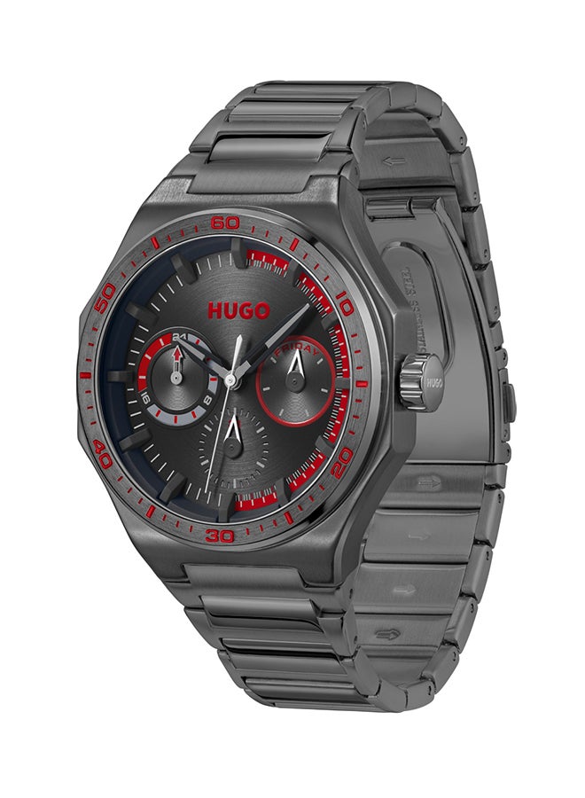 HUGO BOSS HUGO BOSS WATCH ROUND ANALOG MEN'S BLACK CASE WATCH - 1530401 - Image 4