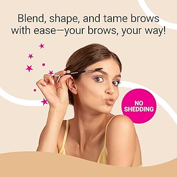Keshima Duo Eyebrow Brush by Keshima Premium Quality Angled Eye Brow Brush and Spoolie Brush - Image 5