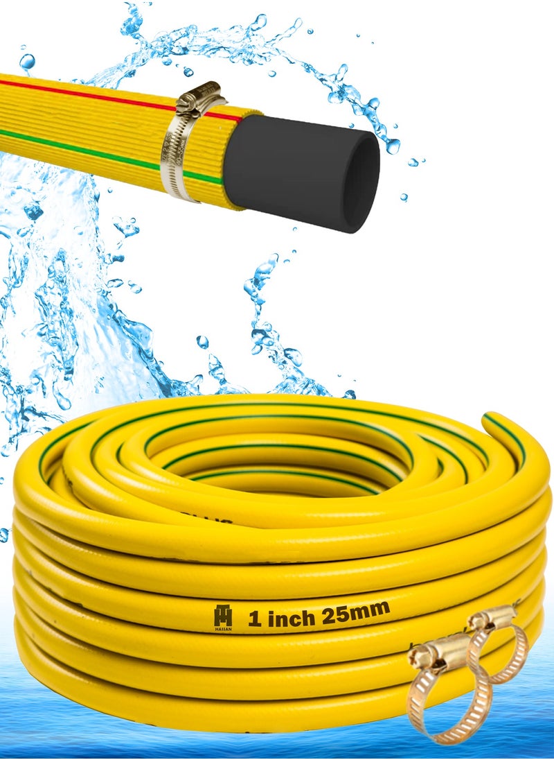 Hassan - Hassan Garden Hose Pipe Heavy Duty for Gardening 1 inch (25mm) Durable, Flexible, and Lightweight Water Hose for Garden Watering, Car Washing, and Irrigation - Image 1