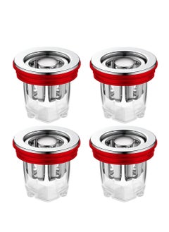 Excefore 4 Pack Bathroom Sink Strainer, Anti-Odor Anti-Clog Sink Drain Strainer, Suitable for Kitchen Bathtub Sink Drains Anti Clogging Sink Drain Filter  - Image 1