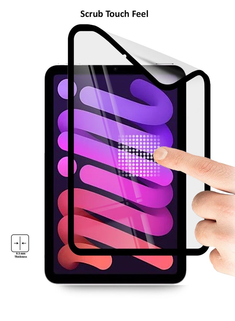 Techie 9D Matte Ceramic Film Screen Protector For Apple iPad Mini 7 (A17 Pro), 2024 Model, 7th Generation Mini 6 2021 Model, 6th Generation, 8.3-Inch - Premium Anti-Fingerprint Shield, Smooth Touch, Bubble-Free Installation  - Image 5