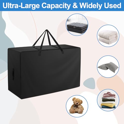 Raweao Folding Mattress Bag - 600D Oxford Cloth Heavy Duty Carry Case for Tri-Fold Guest Bed Mattress (Fits 6"" Full Mattress, Black), A-364 - Image 3