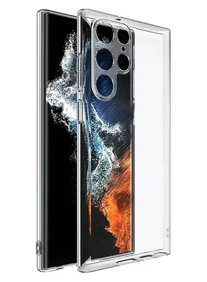 Samsung Galaxy S23 Ultra Clear Case Soft Flexible TPU Shockproof Transparent Back Cover Compatible for Samsung Galaxy S23 Ultra - Image 1