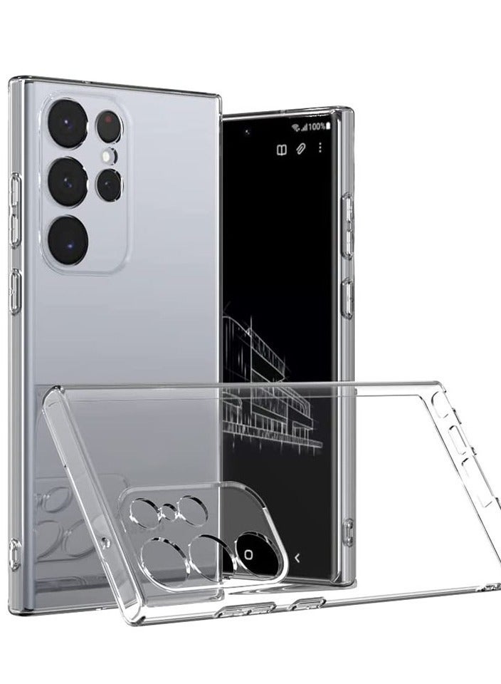 Samsung Galaxy S23 Ultra Clear Case Soft Flexible TPU Shockproof Transparent Back Cover Compatible for Samsung Galaxy S23 Ultra - Image 2