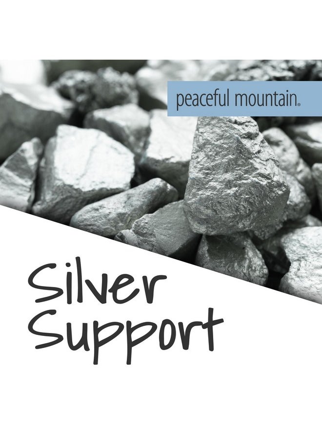 Peaceful Mountain - Stomach Rescue - Natural Stomach Support & Immunity Booster - With Elemental Silver & Peppermint Essential Oil To Help Ease Stomach Discomfort - 4 Fl. Oz - Image 1