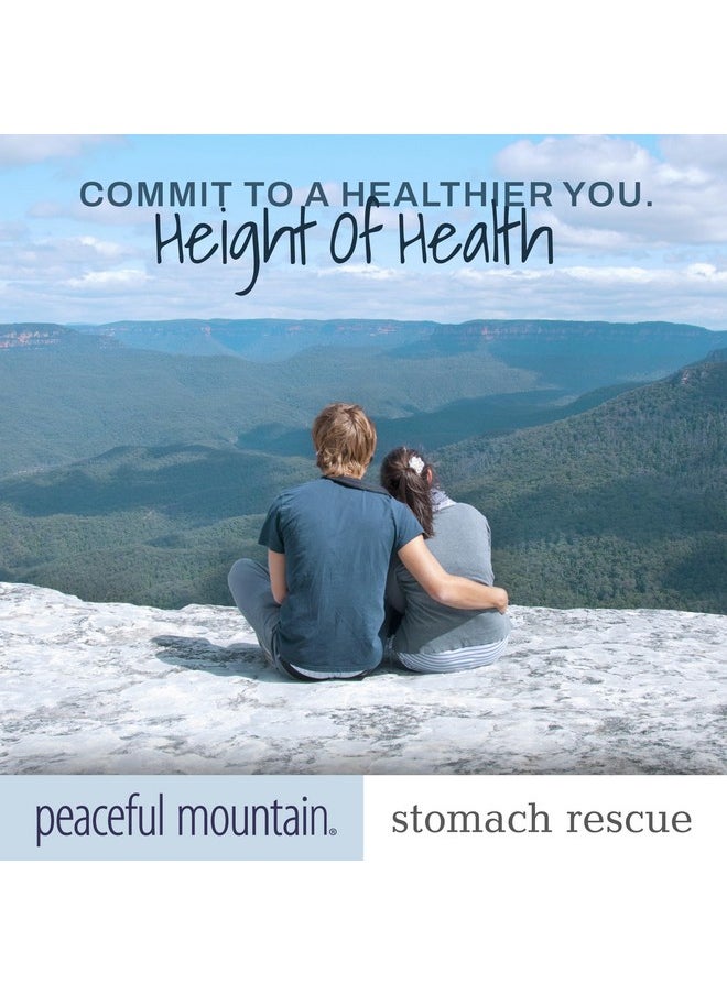 Peaceful Mountain - Stomach Rescue - Natural Stomach Support & Immunity Booster - With Elemental Silver & Peppermint Essential Oil To Help Ease Stomach Discomfort - 4 Fl. Oz - Image 1