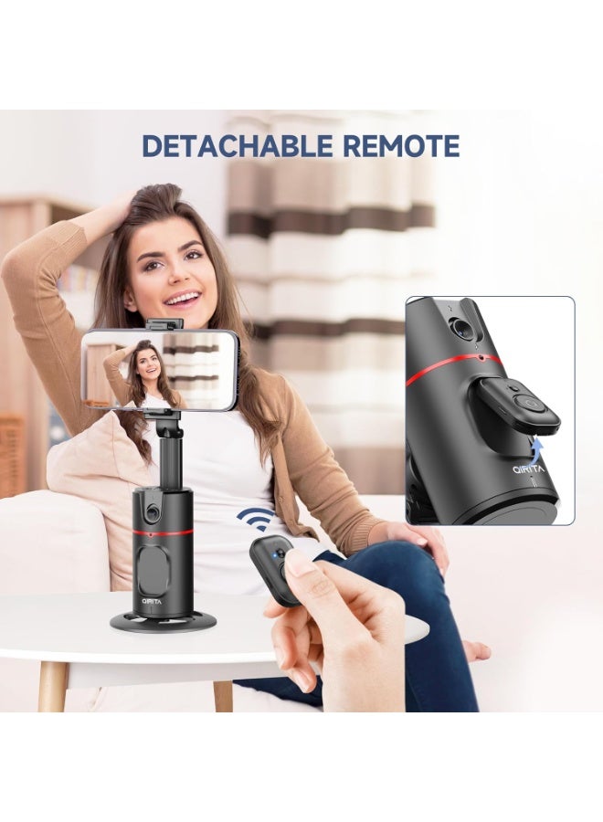 سمارتكس حامل ثلاثي القوائم مزود بمثبت جيمبال ووظيفة الذكاء الاصطناعي، ودوران 360 درجة، وتتبع تلقائي للوجه، وحامل هاتف محمول قابل للتمديد، وتقنية التعرف على الوجه بالذكاء الاصطناعي للتصوير المرئي، وميزة التتبع التلقائي، وحامل ثلاثي القوائم لحركة الوجه لتصوير الفيديو، وجهاز تحكم عن بعد، ولا يتطلب تطبيقًا، ويدعم الهواتف الذكية من نوع iPhone/Android. - Image 3