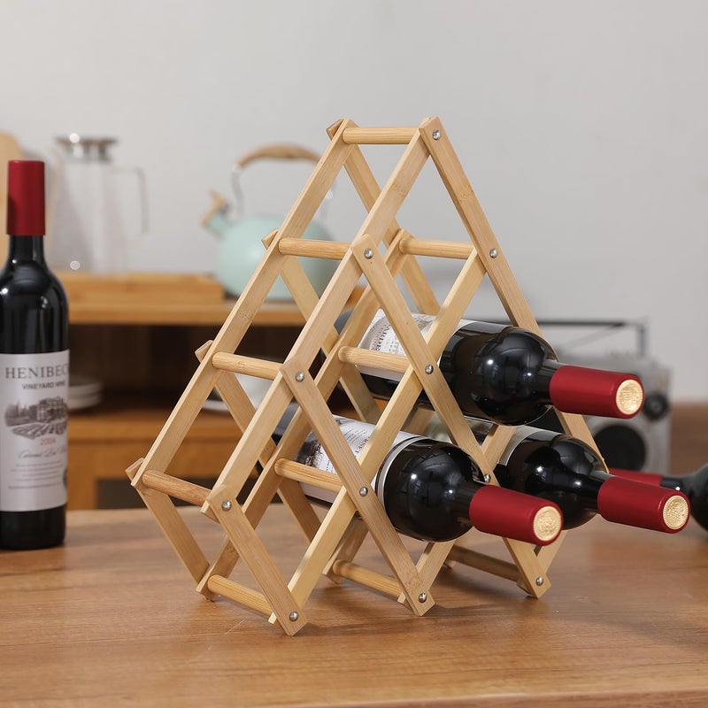 Genaric HOKIPO Wooden Storage Rack Display 6 Wine Bottles (AR-4768)