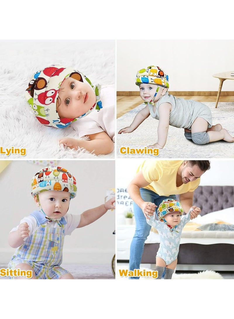 أوزيغالور خوذة أمان للطفل الصغير، قبعة حماية للرضع قابلة للتعديل وقابلة للتنفس وقبعة حماية الرضع - Image 5