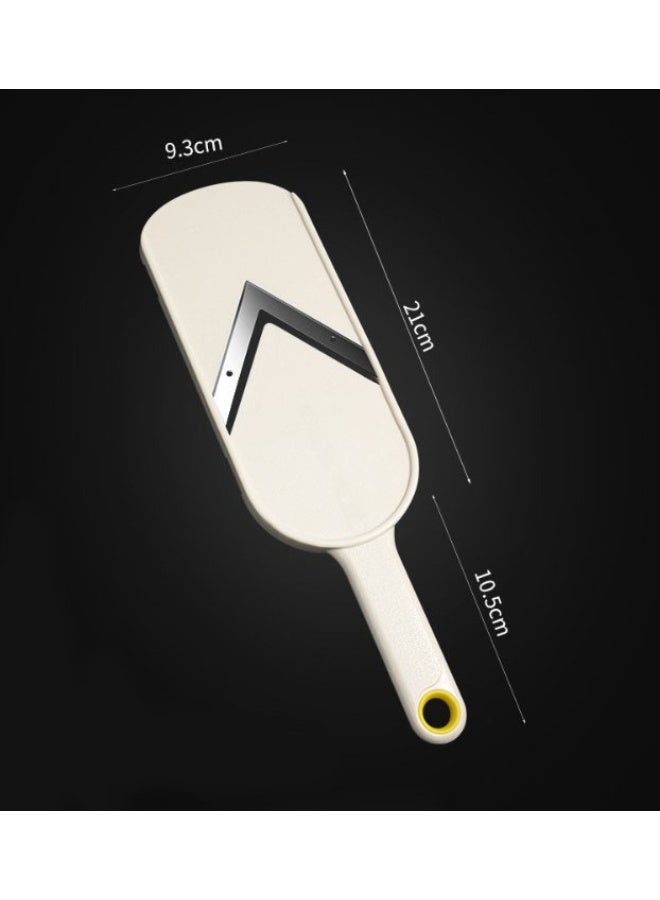 HOMESTAR Professional Kitchen Slicer | V-Sharp 420 Stainless Steel Blades | 1mm Precision Uniform Slicing | Food-Safe ABS+PP Construction | Includes Protective Hand Guard | Multi-Function Vegetable Grater | Perfect For Potatoes/Cucumbers/Carrots | Easy To Disassemble & Clean - Image 5