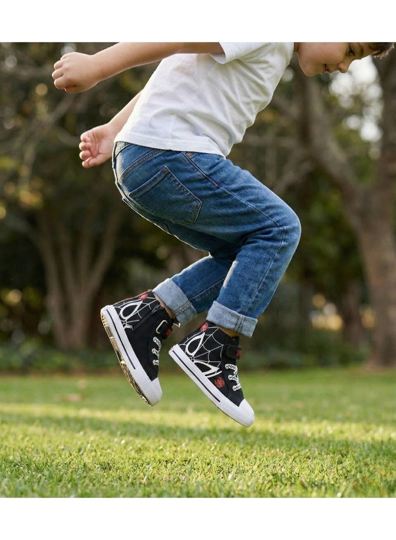 سبايدر مان حذاء رياضي عالي الرقبة للأولاد من قماش مارفل سبايدرمان من إنتاج قناة كيدز تي في - Image 3