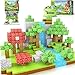 Toylogy 100PCS Large Magnetic Blocks 1 inch Magnets Building Craft STEM Sensory Toys for Boys Girls 3 STEM Educational Construction Toys for Kids 35 57 68 Classroom Learning Building Mine Magnet World - Image 2