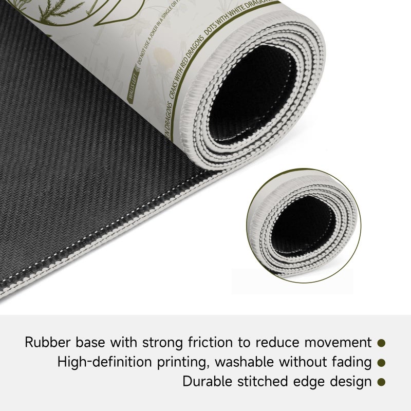 molovsiny Mahjong Mat for Table - Durable Mahjong Table Cover with Unique Design, Premium Mahjong Accessories, Perfect Mahjong Gifts for Women, Game Mat for Mahjong and Board Game Enthusiasts Ethereal Garden - Image 3