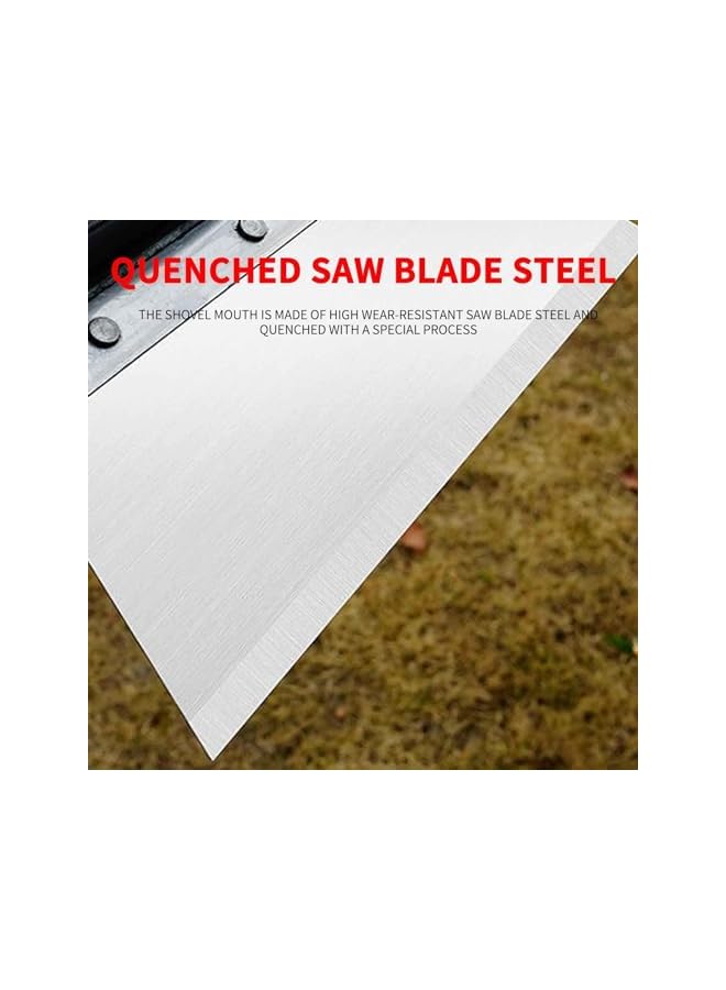 PROMASS مجرفة حديقة برومس متعددة الوظائف، مجرفة تنظيف حديقة خارجية، مجرفة حديقة متعددة الوظائف، بدون مقبض، مجرفة تنظيف من الفولاذ المقاوم للصدأ (25 سم) - Image 5