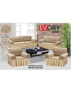EVORY HOME Waterproof Sofa Slipcover Set, 4 Pieces Elastic Sofa Cover, 2 Pieces Chair Slipcovers and 2 Pieces Sofa Slipcovers, Set Fits All Sizes Chairs and Sofas  - Image 1