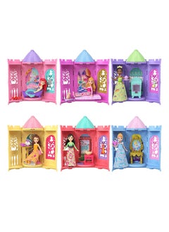 Disney Princess Tower Surprise Small Dolls & Accessories, Stacking Playsets with 4 Surprises & Friend from Disney Movies (Styles May Vary)  - Image 3