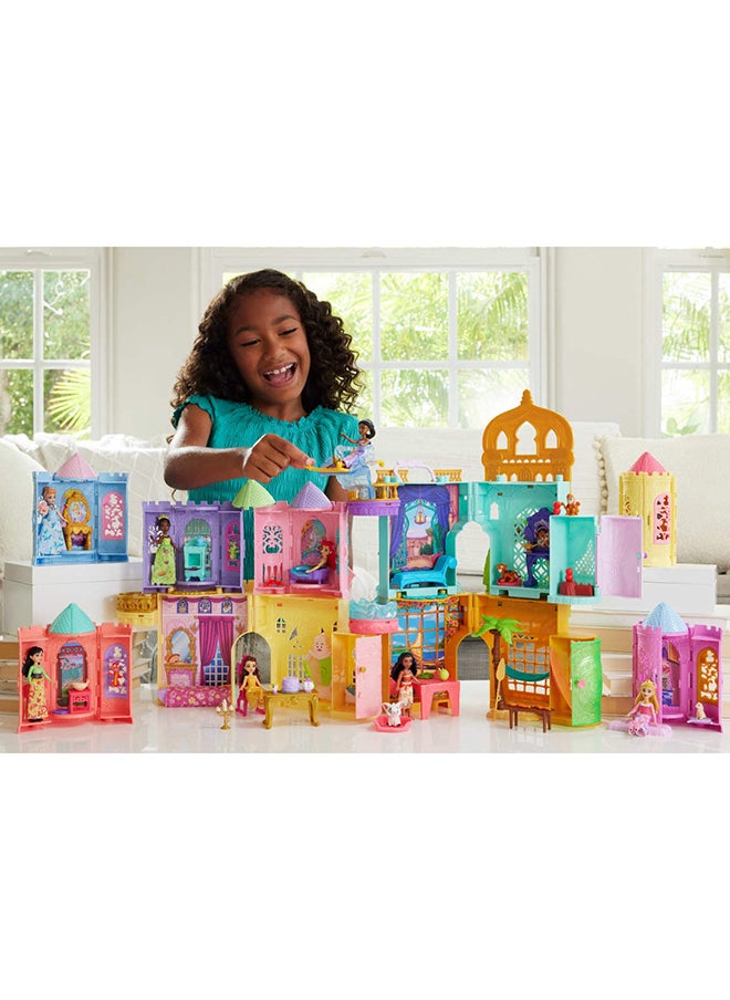 Disney - Princess Tower Surprise Small Dolls & Accessories, Stacking Playsets with 4 Surprises & Friend from Disney Movies (Styles May Vary) - Image 1