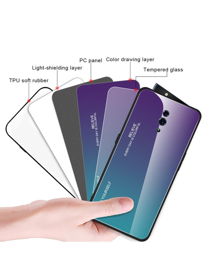 اس-توب جراب زجاجي متدرج اللون لهاتف OPPO Reno - Image 3